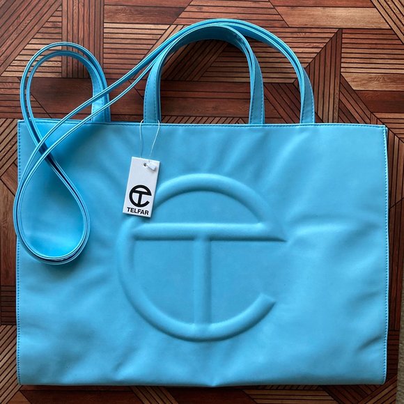 Pool blue telfar bag clearance